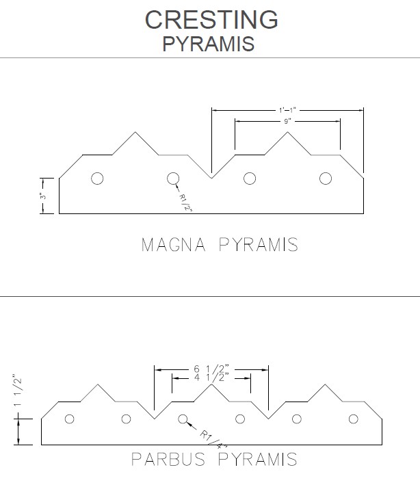 Pyramis-Cresting-Detail