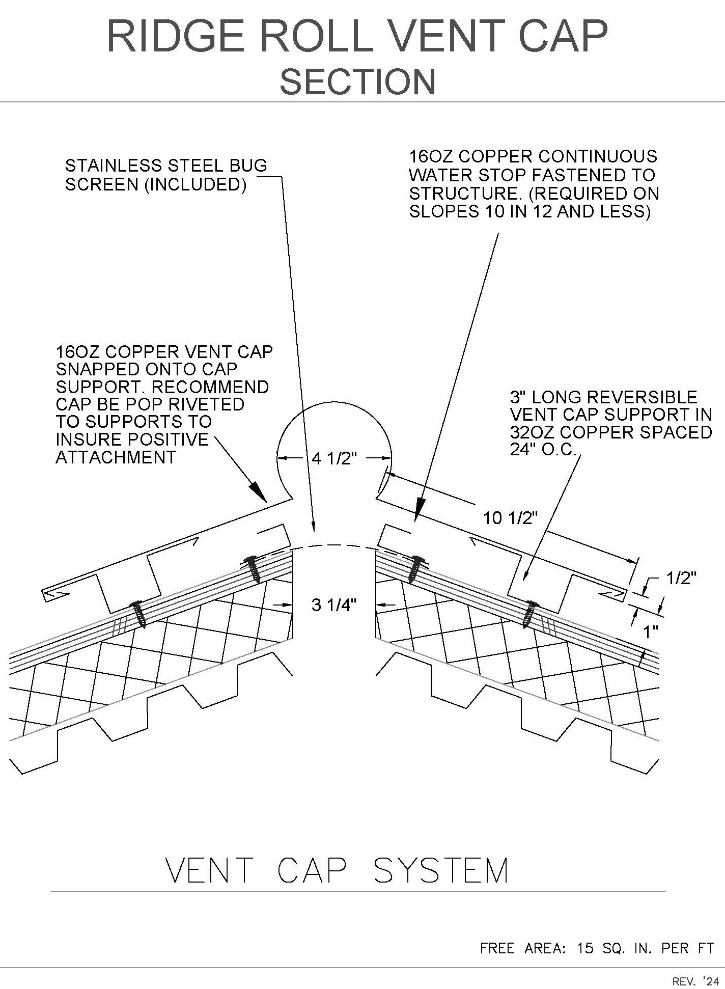 Ridge-Roll-Vent-Cap-Detail